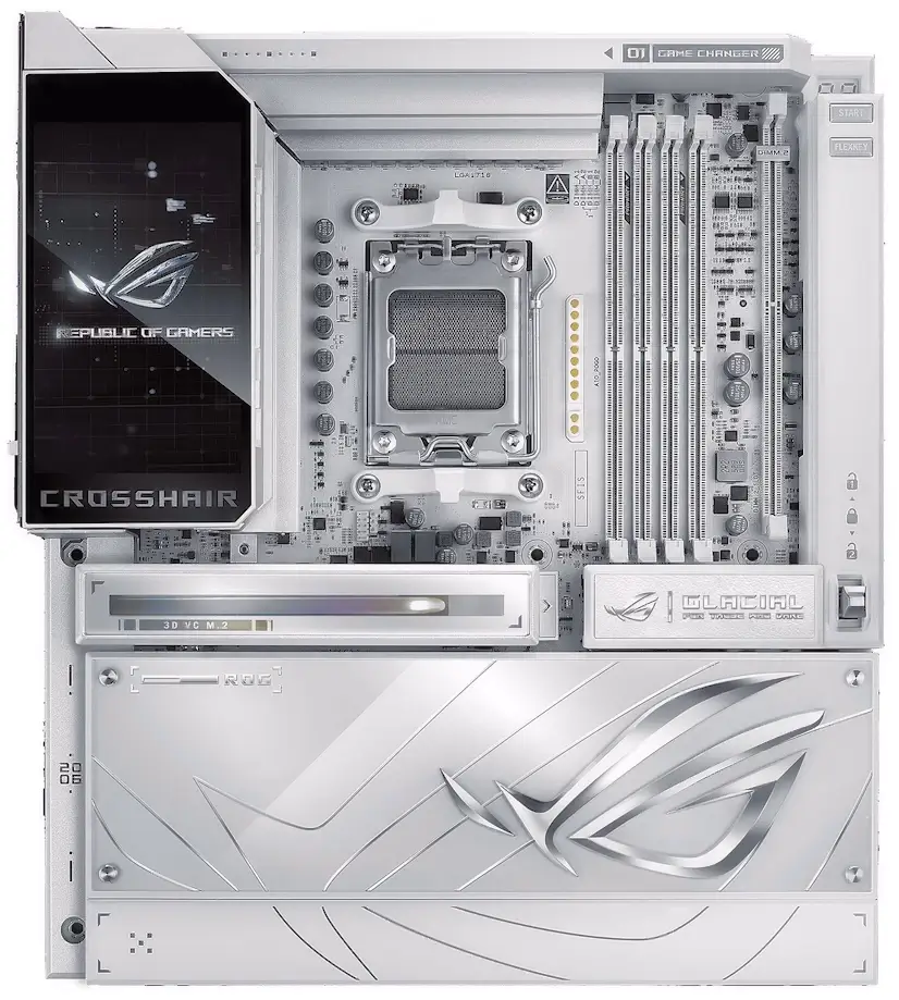 Montaje Placa Base ASUS ROG CROSSHAIR X870E GLACIAL Madrid Informático Domicilio Madrid - Montaje Placa Base ASUS ROG CROSSHAIR X870E GLACIAL Madrid